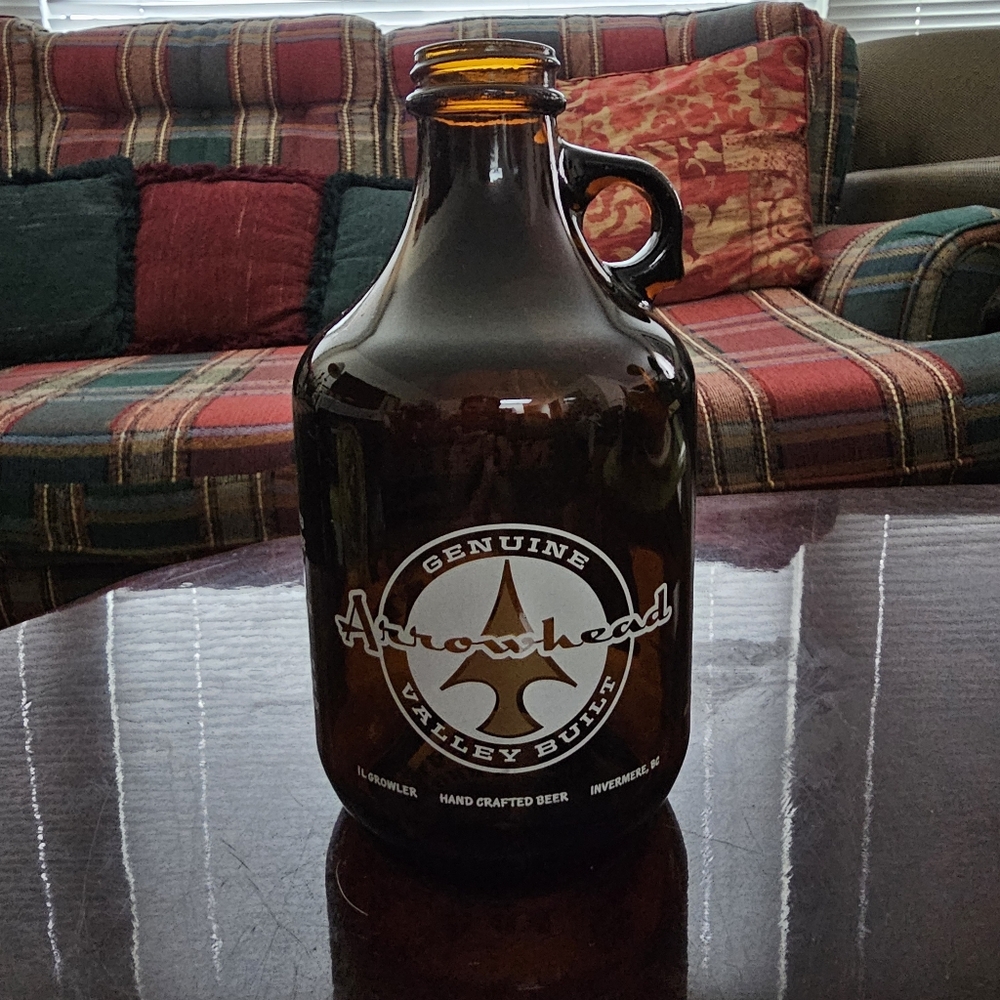 Arrowhead 1L Empty Beer Bottle without Lid | Valley Built | Invermere, BC